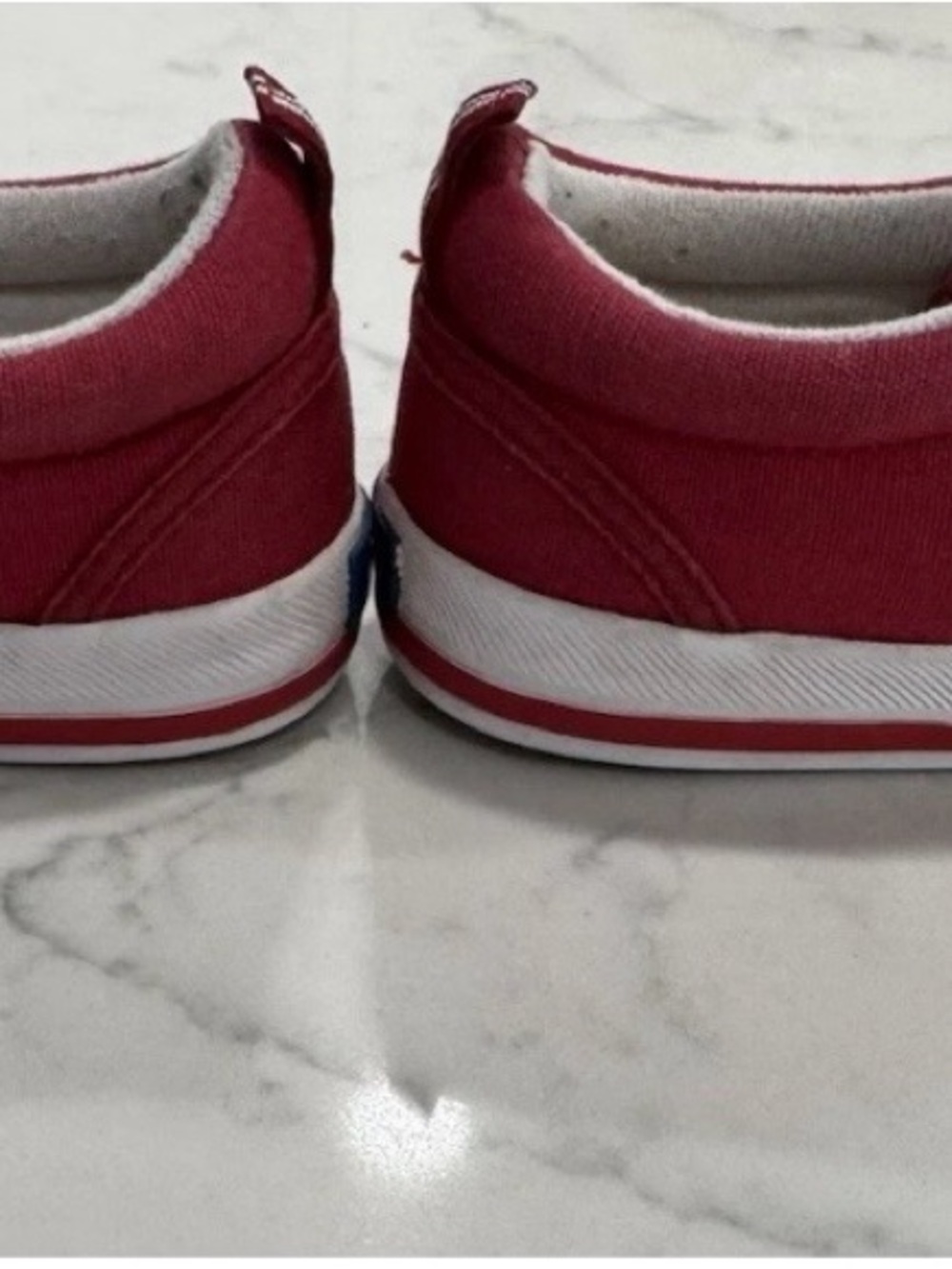 Keds Kids Low-Top Lace-Up Sneakers Graham Red 10W Round Toe - Picture 9 of 10